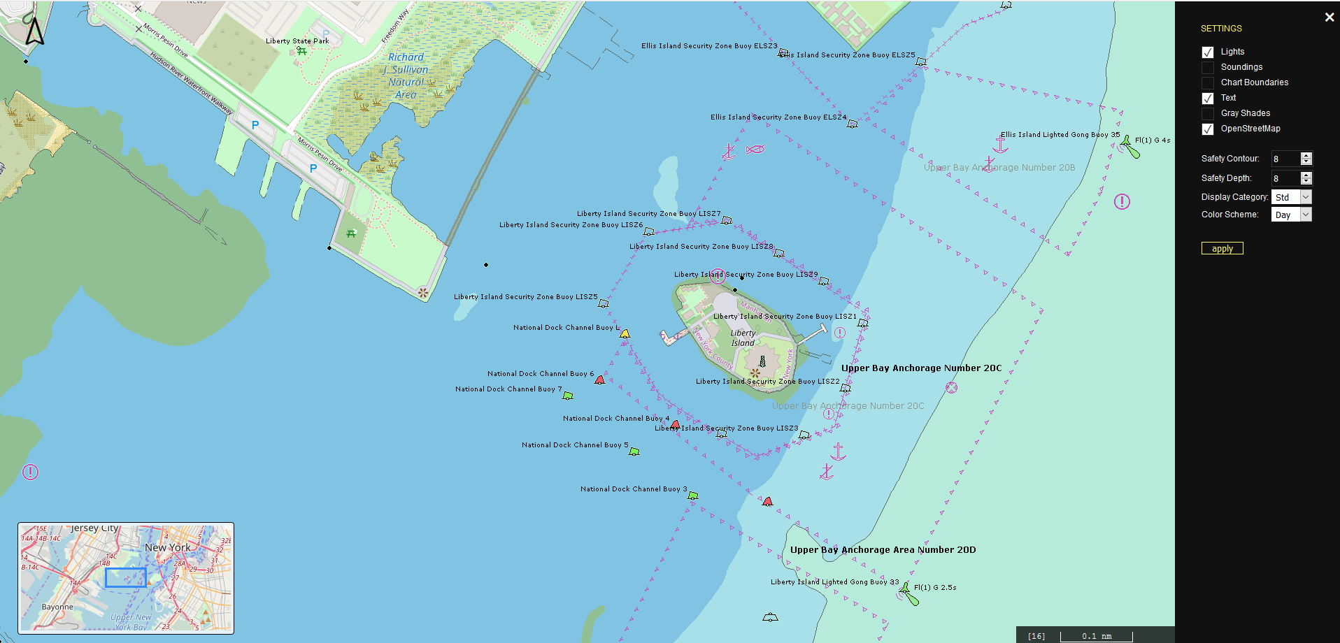 Example Client, interoperability with Open Street Map